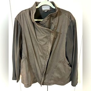 Anthropologie Marrakech Drape Zip Jacket